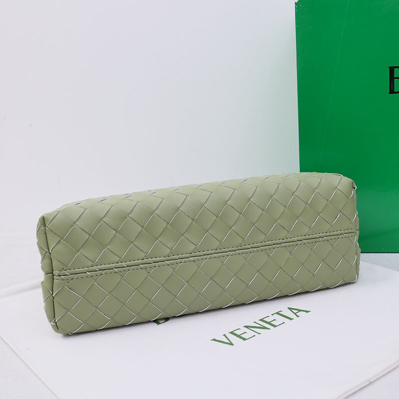 N品 Bottega Veneta ボッテガ・ヴェネタ スモール イーストウエスト アンディアーモ ニューセージ 766010VCPP13411 ラムスキン ゴールド金具 激安優良店 - 画像 (6)