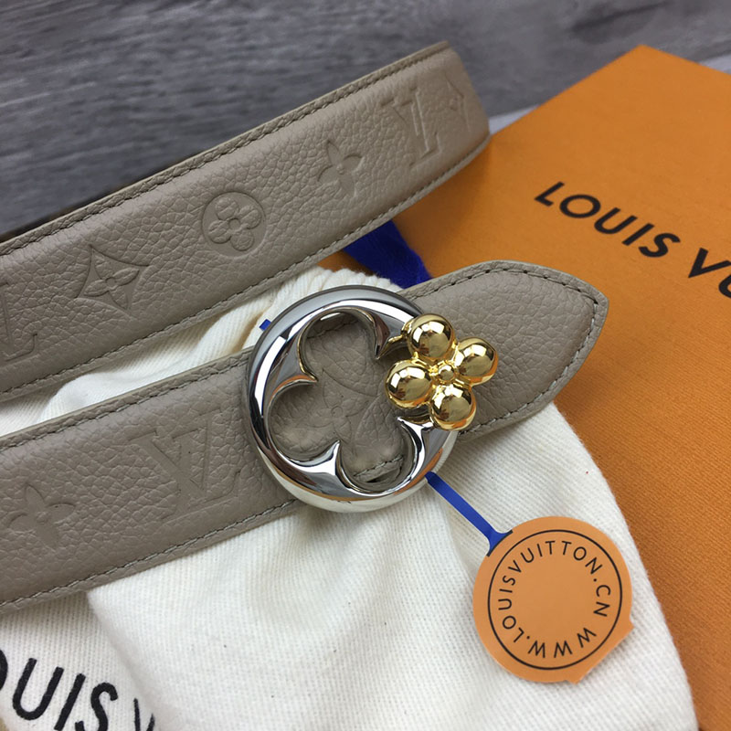 ルイヴィトン ベルト・フラワーグラム 30MM リバーシブル ブラウン トゥルトレール モノグラム・キャンバス シルバー金具 ベルト レディース 人気 2410657 - 画像 (9)