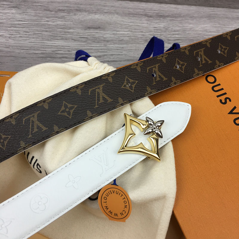 ルイヴィトン ベルト・フラワーグラム 30MM リバーシブル ブラウン ホワイト モノグラム・キャンバス ゴールド金具 ベルト レディース 人気 2410661 - 画像 (8)