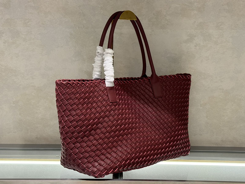 N品 Bottega Veneta ボッテガ・ヴェネタ トートバッグGM 人気 バローロ 608811V91312250 ラムスキン ゴールド金具 激安優良店 - 画像 (6)