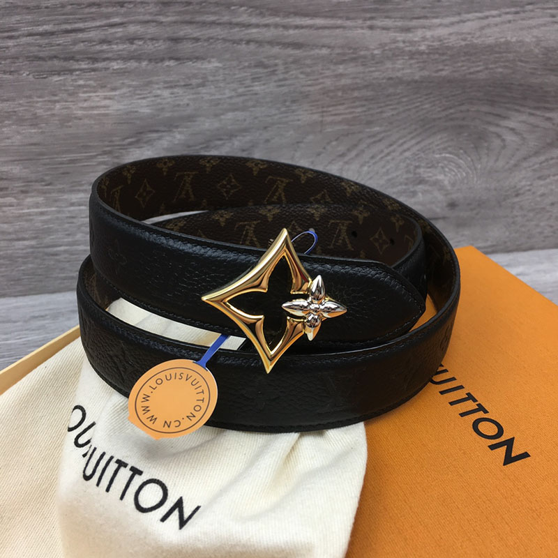 ルイヴィトン ベルト・フラワーグラム 30MM リバーシブル ブラウン ブラック モノグラム・キャンバス ゴールド金具 ベルト レディース 人気 2410662 - 画像 (5)