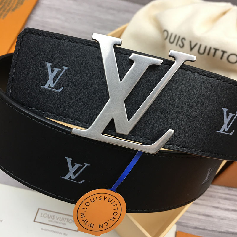 ルイヴィトン ベルト・LV ライン 40MM リバーシブル ブラック モノグラム・キャンバス マットシルバー金具 ヴィトン ベルト 安い メンズ 2410663 - 画像 (9)