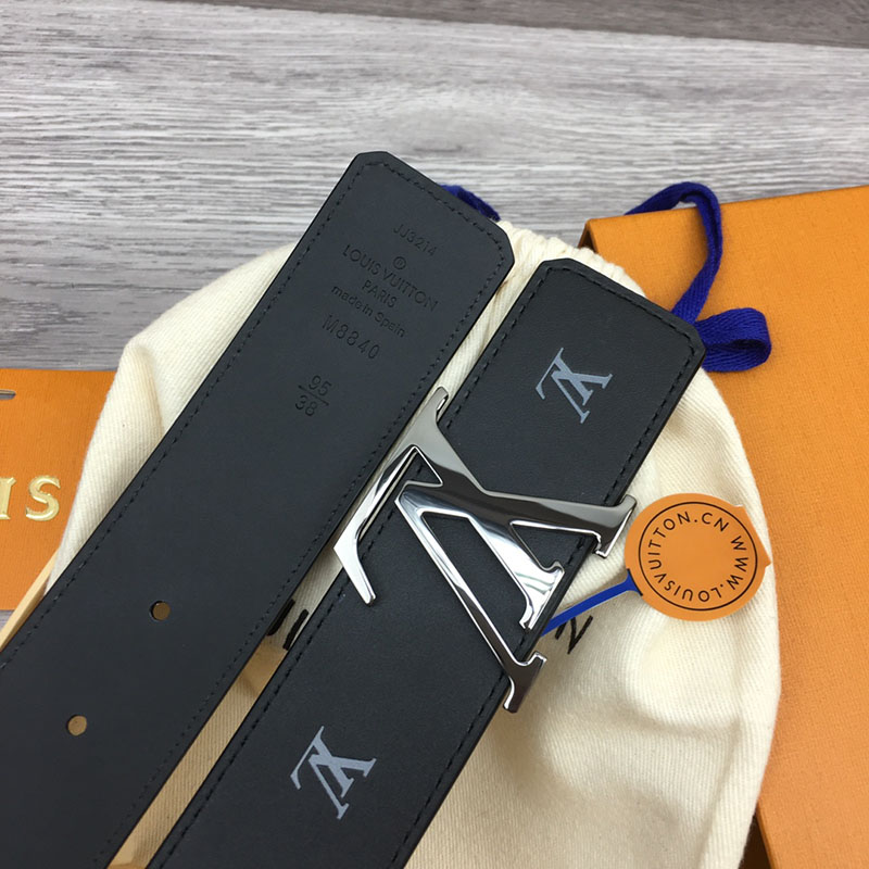 ルイヴィトン ベルト・LV ライン 40MM リバーシブル ブラック モノグラム・キャンバス シルバー金具 ヴィトン ベルト 安い メンズ 2410664 - 画像 (6)