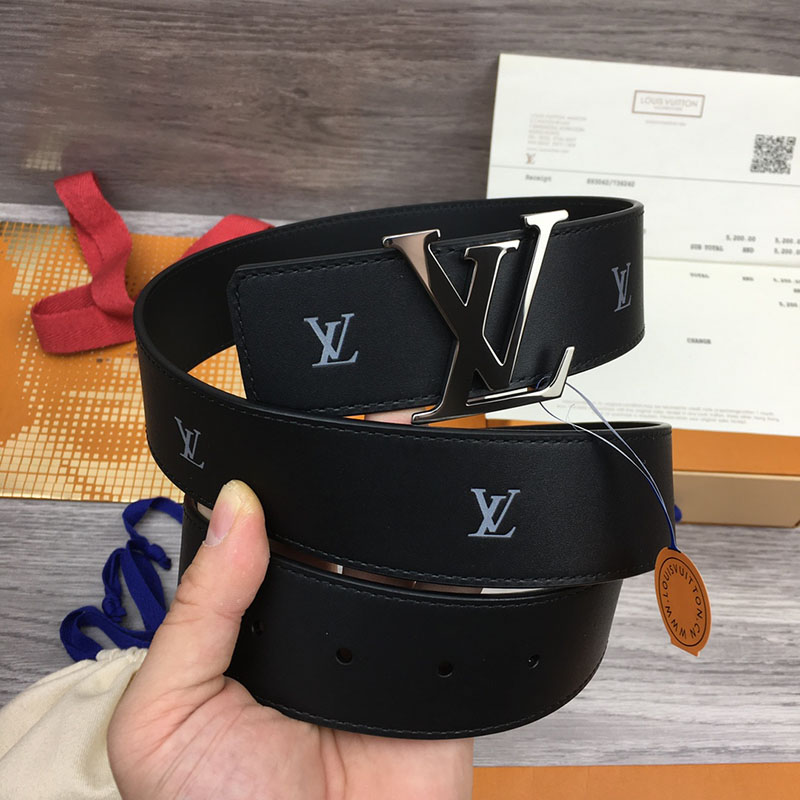 ルイヴィトン ベルト・LV ライン 40MM リバーシブル ブラック モノグラム・キャンバス シルバー金具 ヴィトン ベルト 安い メンズ 2410664 - 画像 (3)