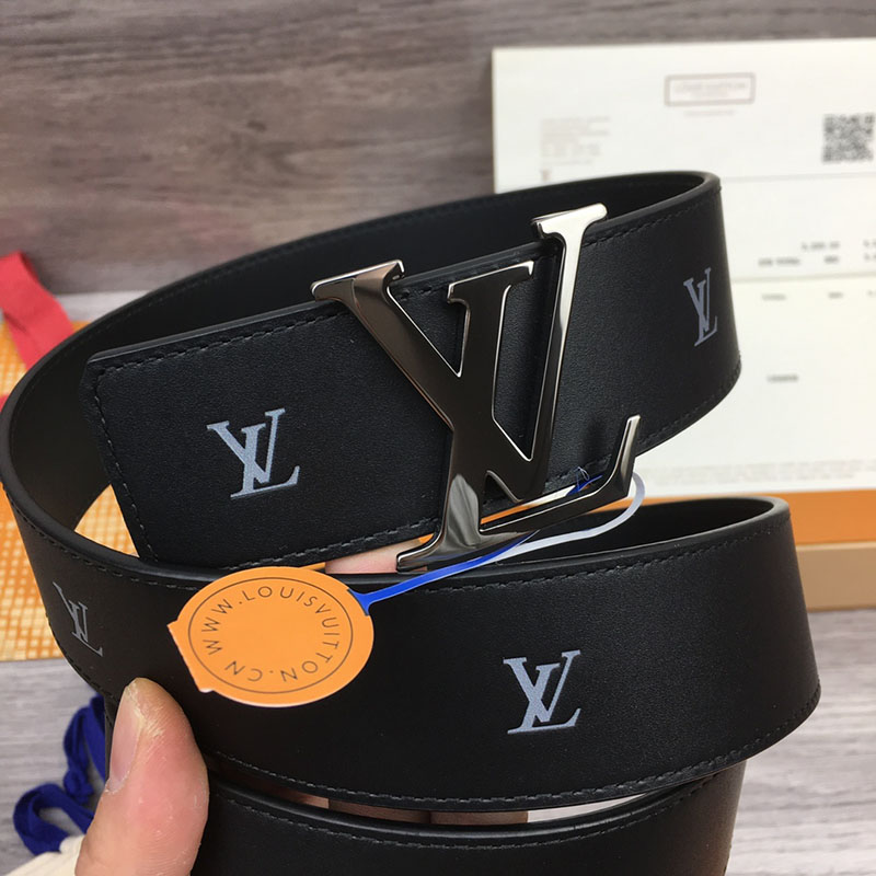 ルイヴィトン ベルト・LV ライン 40MM リバーシブル ブラック モノグラム・キャンバス シルバー金具 ヴィトン ベルト 安い メンズ 2410664 - 画像 (2)