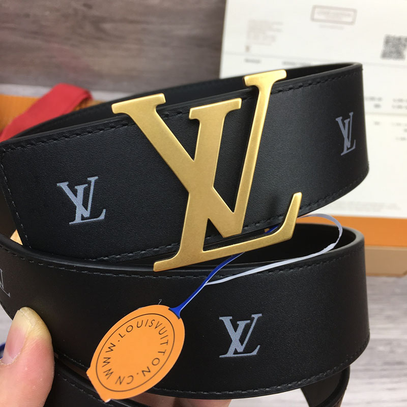 ルイヴィトン ベルト・LV ライン 40MM リバーシブル ブラック モノグラム・キャンバス ゴールド金具 ヴィトン ベルト 安い メンズ 2410665 - 画像 (9)