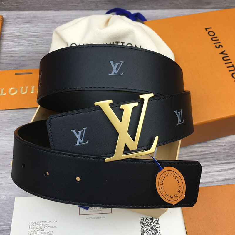 ルイヴィトン ベルト・LV ライン 40MM リバーシブル ブラック モノグラム・キャンバス ゴールド金具 ヴィトン ベルト 安い メンズ 2410665 - 画像 (8)