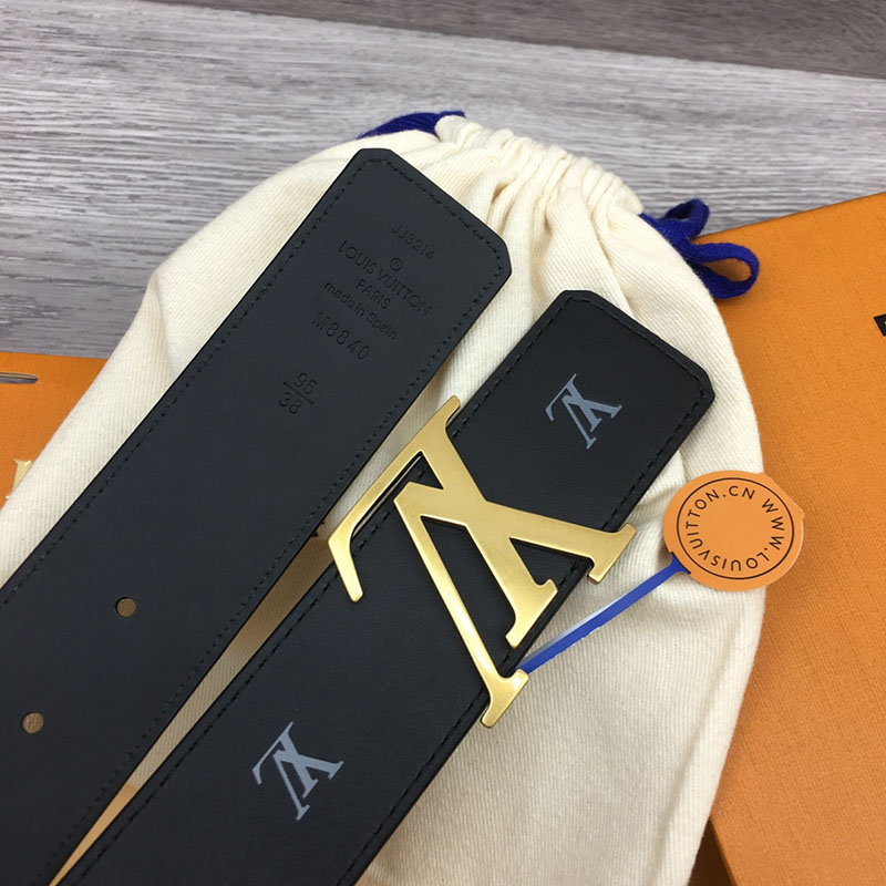 ルイヴィトン ベルト・LV ライン 40MM リバーシブル ブラック モノグラム・キャンバス ゴールド金具 ヴィトン ベルト 安い メンズ 2410665 - 画像 (6)