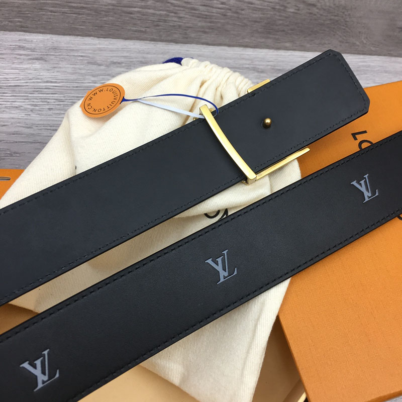 ルイヴィトン ベルト・LV ライン 40MM リバーシブル ブラック モノグラム・キャンバス ゴールド金具 ヴィトン ベルト 安い メンズ 2410665 - 画像 (5)