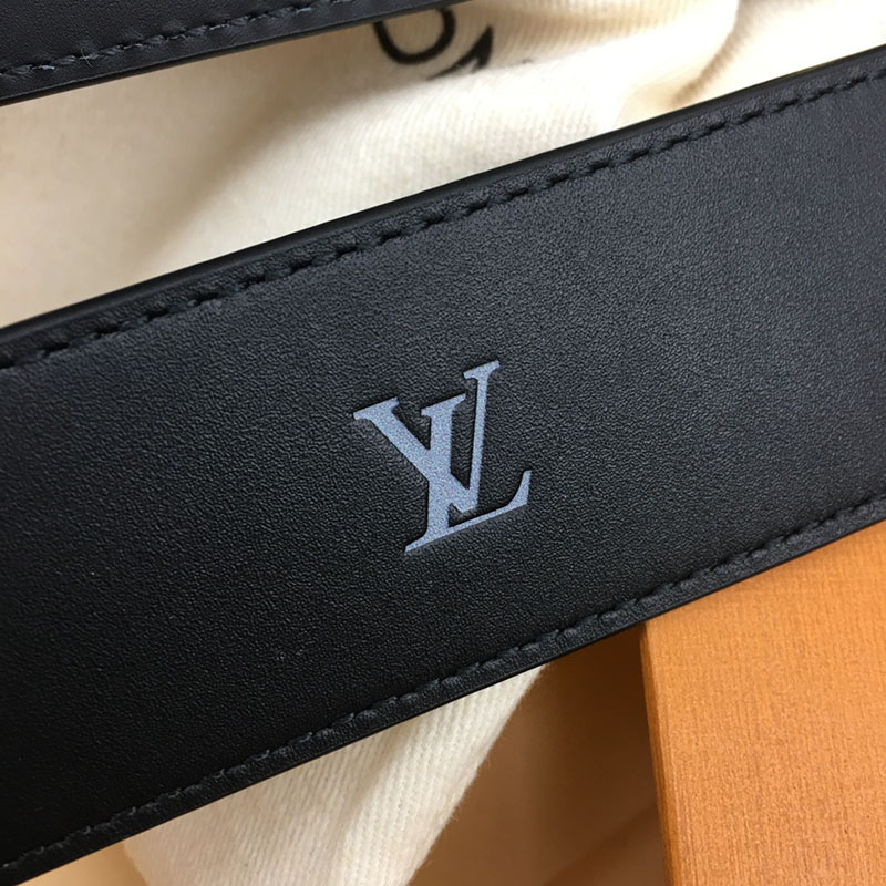 ルイヴィトン ベルト・LV ライン 40MM リバーシブル ブラック モノグラム・キャンバス ゴールド金具 ヴィトン ベルト 安い メンズ 2410665 - 画像 (4)