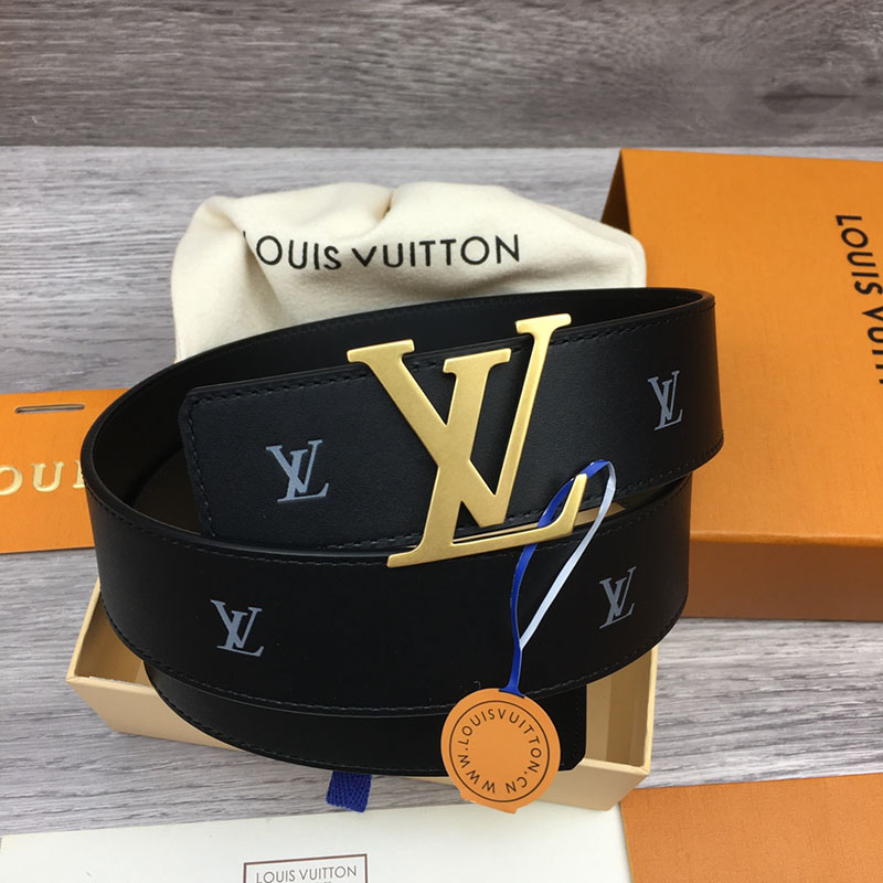 ルイヴィトン ベルト・LV ライン 40MM リバーシブル ブラック モノグラム・キャンバス ゴールド金具 ヴィトン ベルト 安い メンズ 2410665 - 画像 (2)