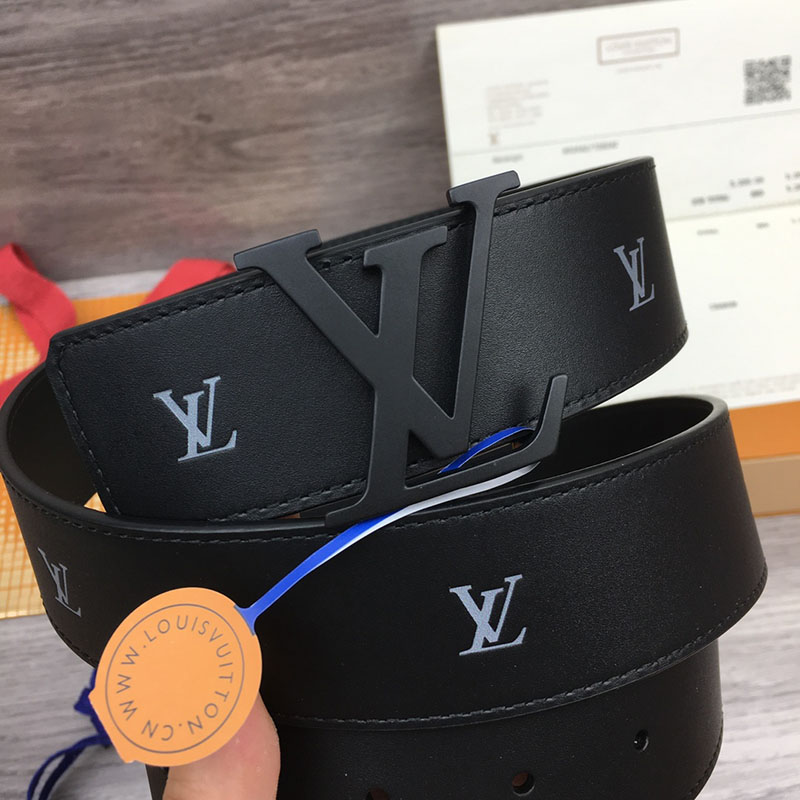 ルイヴィトン ベルト・LV ライン 40MM リバーシブル ブラック モノグラム・キャンバス ブラック金具 ヴィトン ベルト 安い メンズ 2410666 - 画像 (9)