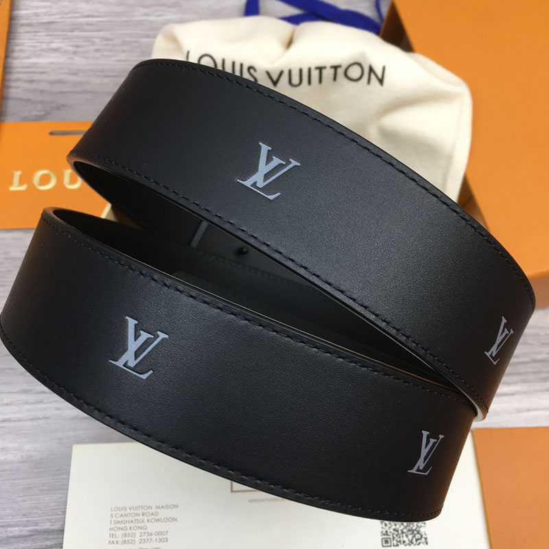 ルイヴィトン ベルト・LV ライン 40MM リバーシブル ブラック モノグラム・キャンバス ブラック金具 ヴィトン ベルト 安い メンズ 2410666 - 画像 (7)