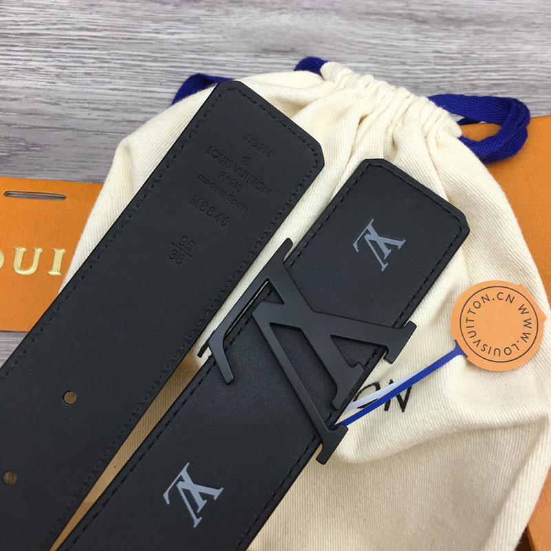 ルイヴィトン ベルト・LV ライン 40MM リバーシブル ブラック モノグラム・キャンバス ブラック金具 ヴィトン ベルト 安い メンズ 2410666 - 画像 (6)