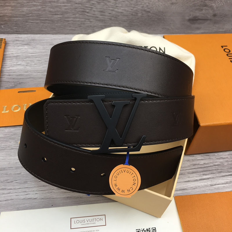 ルイヴィトン ベルト・LV ライン 40MM リバーシブル こげ茶色 モノグラム・キャンバス ブラック金具 ヴィトン ベルト 安い メンズ 2410668 - 画像 (8)