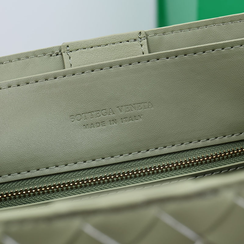 N品 Bottega Veneta ボッテガ・ヴェネタ スモール アンディアーモ トラバーチン 766014VCPP12943 ラムスキン ゴールド金具 激安優良店 - 画像 (3)