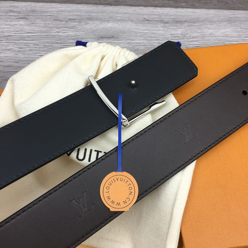 ルイヴィトン ベルト・LV ライン 40MM リバーシブル ブラック モノグラム・キャンバス シルバー金具 ヴィトン ベルト アウトレット 2410673 - 画像 (6)