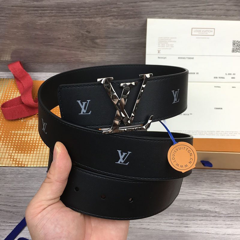 ルイヴィトン ベルト・LV ライン 40MM リバーシブル ブラック モノグラム・キャンバス シルバー金具 ヴィトン ベルト アウトレット 2410673 - 画像 (3)