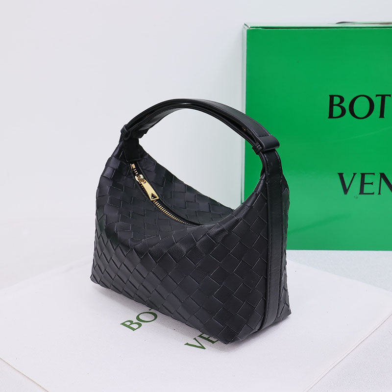 N品 Bottega Veneta ボッテガ・ヴェネタ ミニ ウォレス ブラック 754443V3IV18425 カーフ ゴールド金具 激安優良店 - 画像 (9)