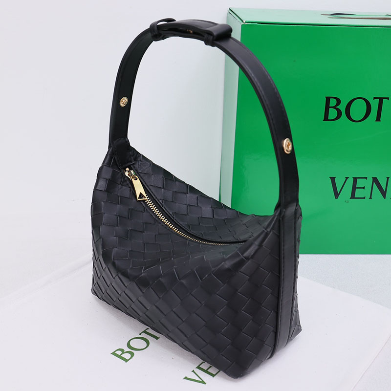 N品 Bottega Veneta ボッテガ・ヴェネタ ミニ ウォレス ブラック 754443V3IV18425 カーフ ゴールド金具 激安優良店 - 画像 (7)