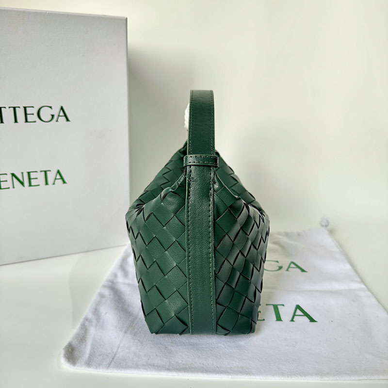 N品 Bottega Veneta ボッテガ・ヴェネタ ミニ ウォレス エメラルド グリーン 754443V3IV13049 カーフ ゴールド金具 激安優良店 - 画像 (5)