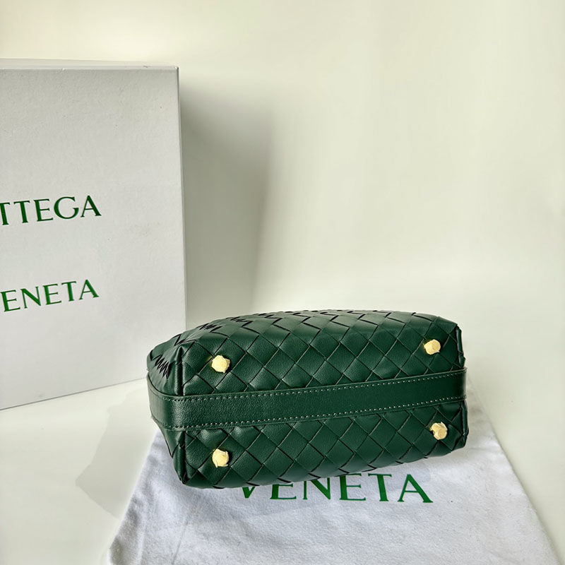 N品 Bottega Veneta ボッテガ・ヴェネタ ミニ ウォレス エメラルド グリーン 754443V3IV13049 カーフ ゴールド金具 激安優良店 - 画像 (3)