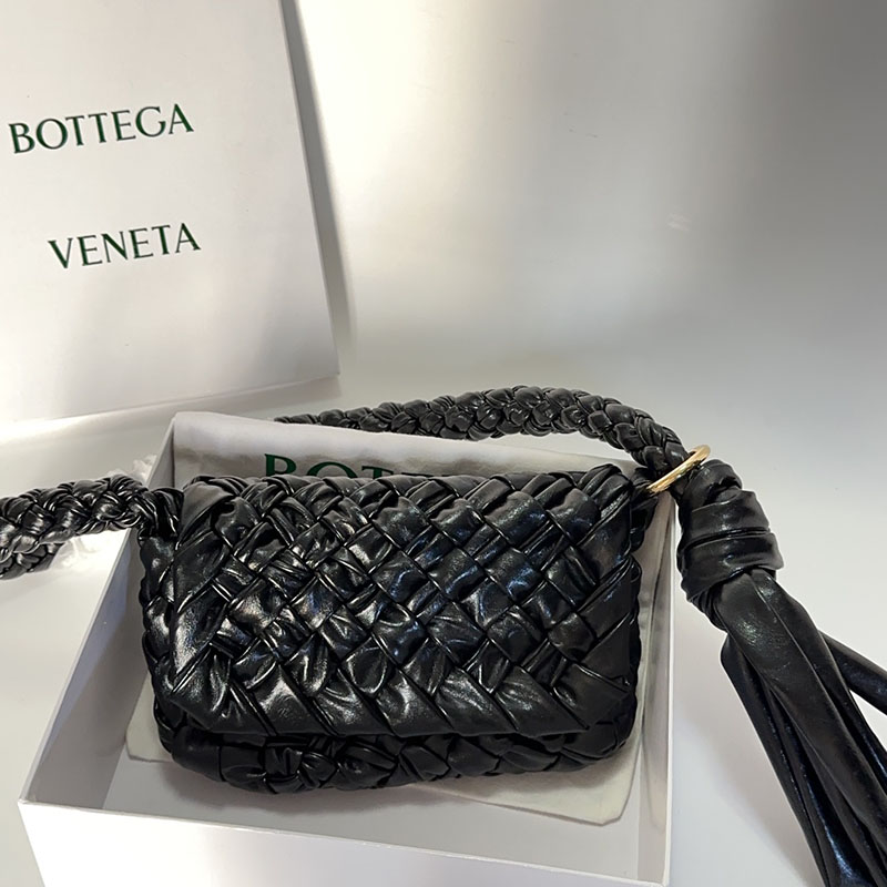 N品 Bottega Veneta ボッテガ・ヴェネタ チッタ Kalimero Città ブラック 785797V40T01019 カーフ ゴールド金具 激安優良店 - 画像 (6)