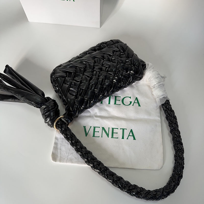 N品 Bottega Veneta ボッテガ・ヴェネタ チッタ Kalimero Città ブラック 785797V40T01019 カーフ ゴールド金具 激安優良店 - 画像 (4)