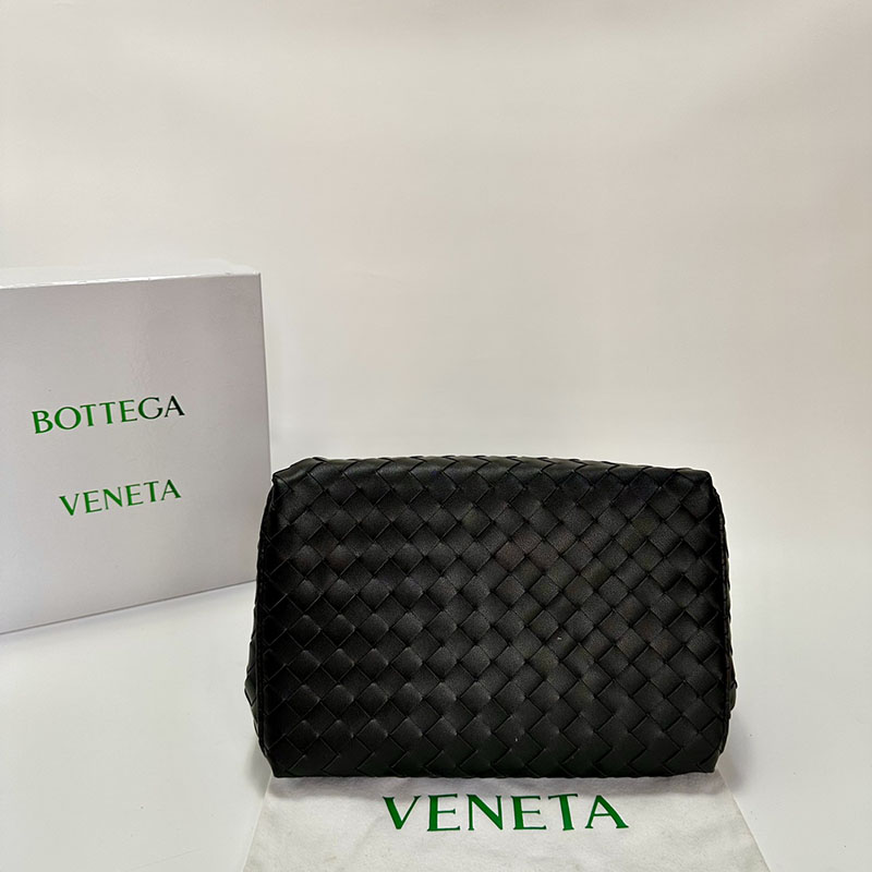 N品 Bottega Veneta ボッテガ・ヴェネタ ラージ パラシュート Large Parachute ブラック 796571VCPPT1019 ラムスキン ゴールド金具 激安優良店 - 画像 (5)