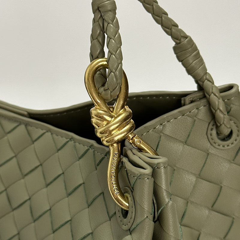 N品 Bottega Veneta ボッテガ・ヴェネタ ラージ パラシュート Large Parachute トラバーチン 796571VCPPT2916 ラムスキン ゴールド金具 激安優良店 - 画像 (4)