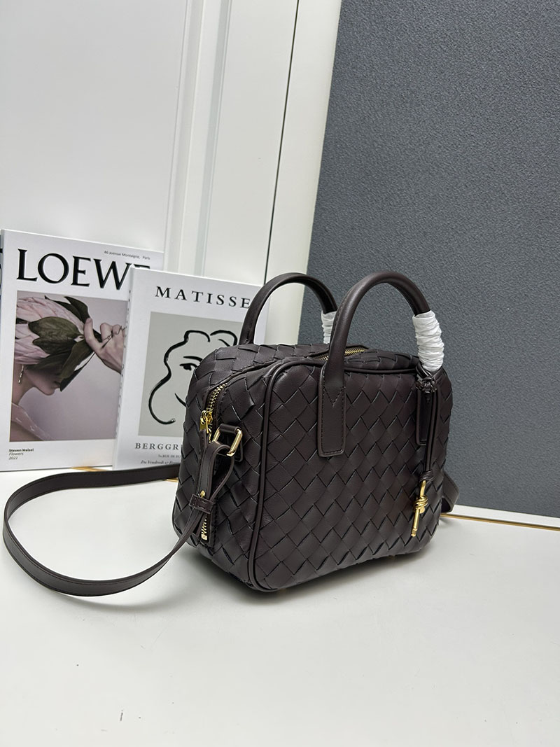 N品 Bottega Veneta ボッテガ・ヴェネタ ゲッタウェイ スモール トップハンドル バッグ フォンデンテ 776736VCPP12132 ラムスキン ゴールド金具 激安優良店 - 画像 (8)