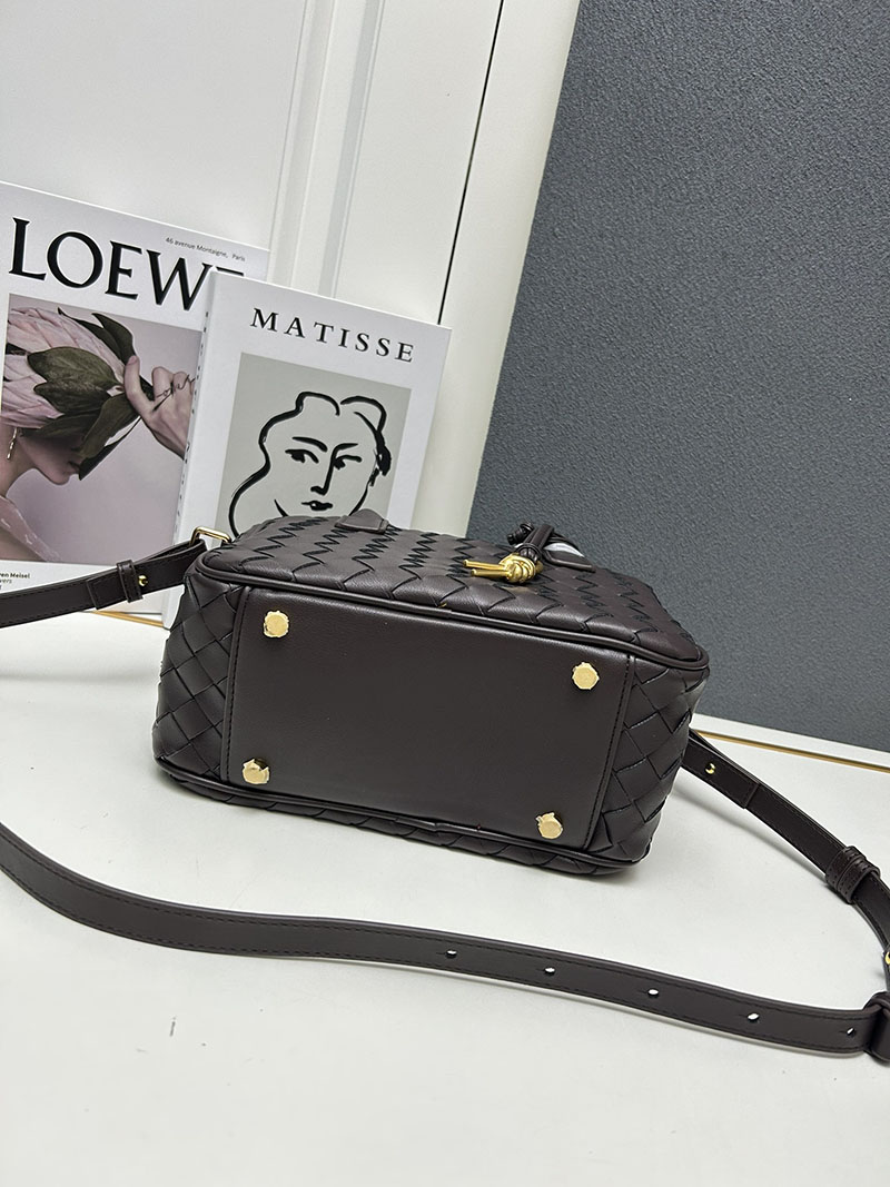 N品 Bottega Veneta ボッテガ・ヴェネタ ゲッタウェイ スモール トップハンドル バッグ フォンデンテ 776736VCPP12132 ラムスキン ゴールド金具 激安優良店 - 画像 (7)