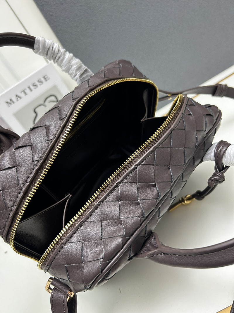 N品 Bottega Veneta ボッテガ・ヴェネタ ゲッタウェイ スモール トップハンドル バッグ フォンデンテ 776736VCPP12132 ラムスキン ゴールド金具 激安優良店 - 画像 (3)