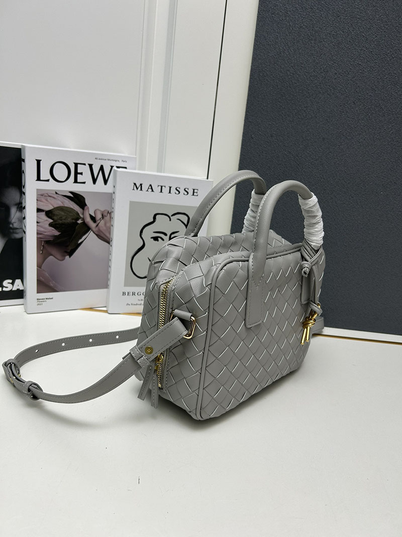 N品 Bottega Veneta ボッテガ・ヴェネタ ゲッタウェイ スモール トップハンドル バッグ スターリング 776736VCPP11504 ラムスキン ゴールド金具 激安優良店 - 画像 (8)