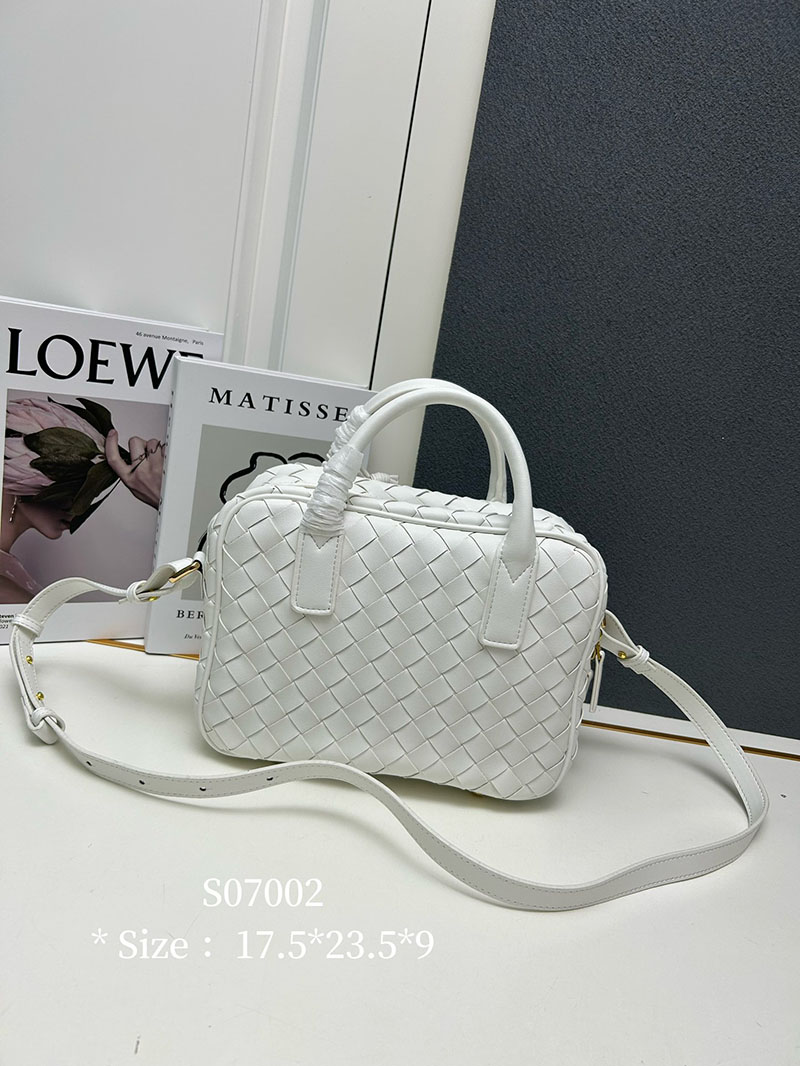 N品 Bottega Veneta ボッテガ・ヴェネタ ゲッタウェイ スモール トップハンドル バッグ ホワイト 776736VCPP19009 ラムスキン ゴールド金具 激安優良店 - 画像 (9)