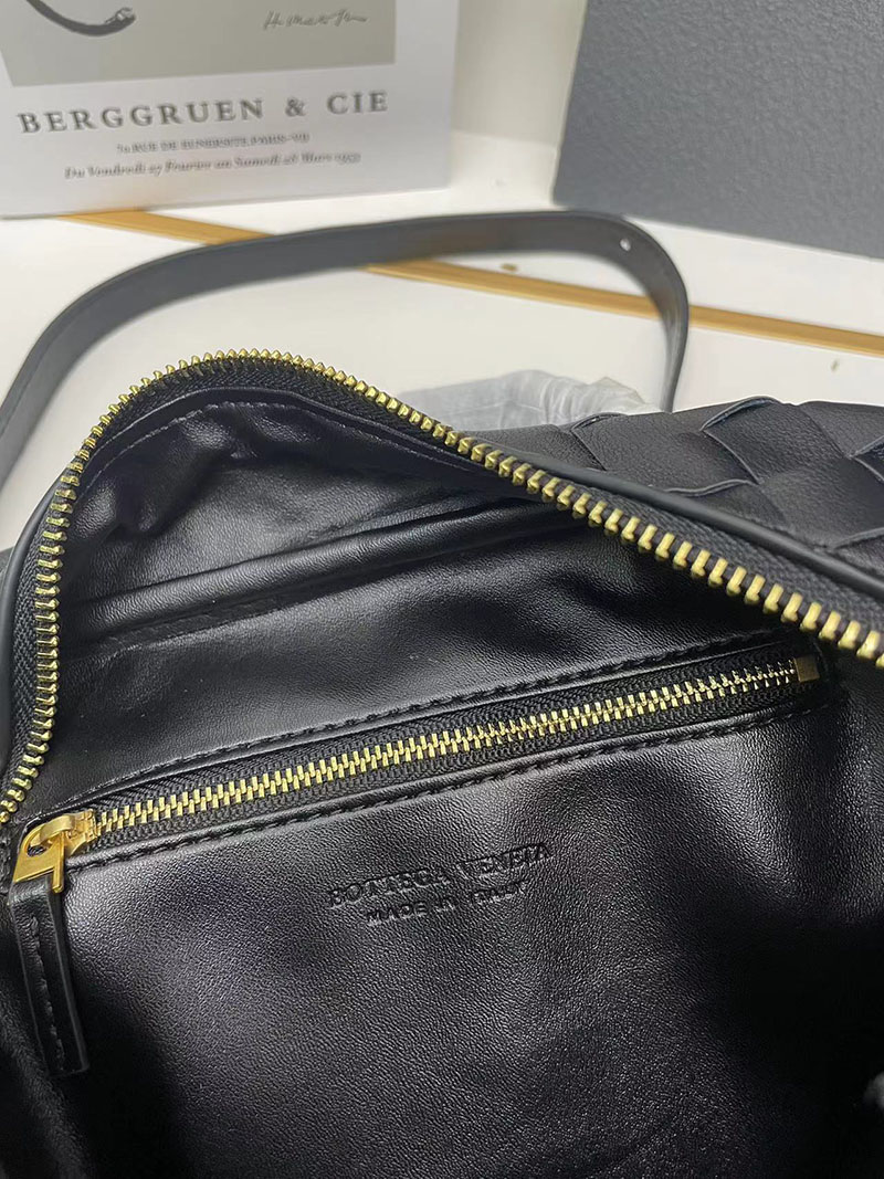 N品 Bottega Veneta ボッテガ・ヴェネタ ゲッタウェイ スモール トップハンドル バッグ ブラック 776736VCPP11019 ラムスキン ゴールド金具 激安優良店 - 画像 (2)