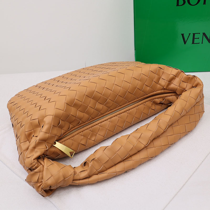 N品 Bottega Veneta ボッテガ・ヴェネタ ティーン ジョディ キャラメル 690225VCPP09830 ラムスキン、カーフ ゴールド金具 激安優良店 - 画像 (5)