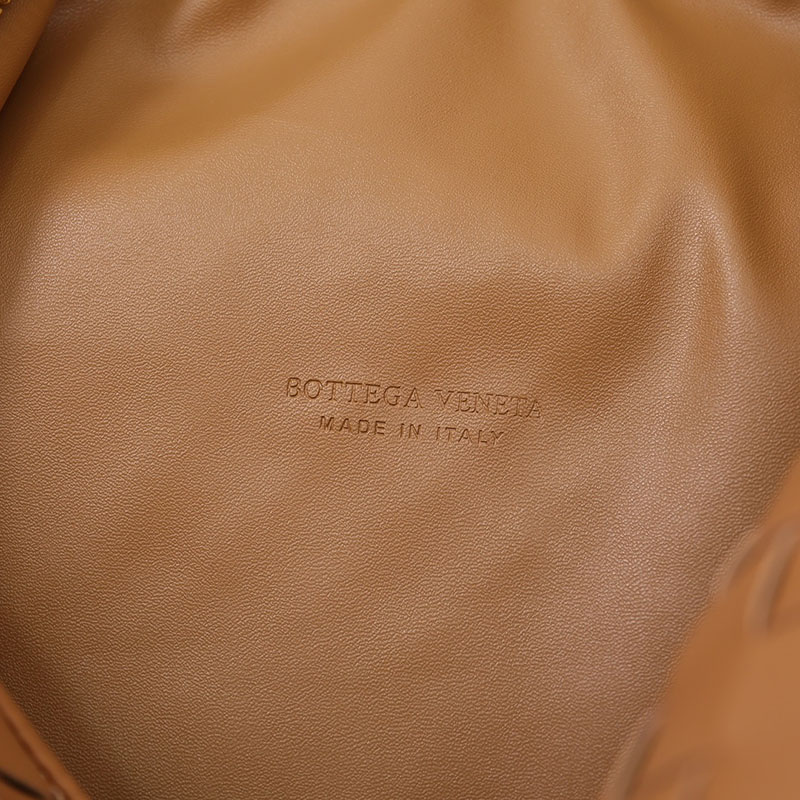 N品 Bottega Veneta ボッテガ・ヴェネタ ティーン ジョディ キャラメル 690225VCPP09830 ラムスキン、カーフ ゴールド金具 激安優良店 - 画像 (3)