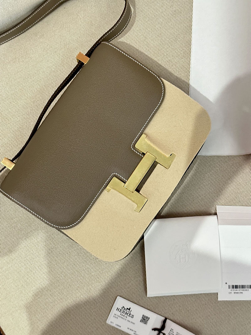 最高級エルメススーパーコピー コンスタンス24コピー コンスタンス3 24 エトゥープ エプソン ゴールド金具 - 画像 (7)