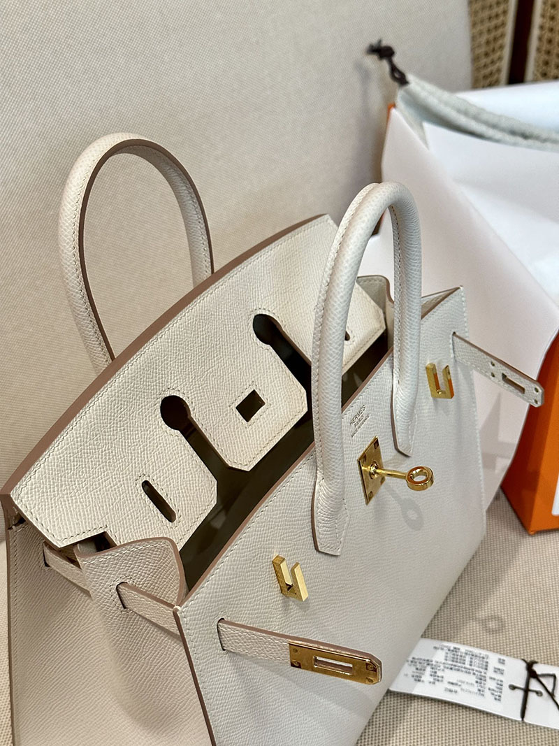 最高級エルメススーパーコピー バーキン25コピー バーキン25 セリエ クレ ヴォーエプソン ゴールド金具 - 画像 (6)