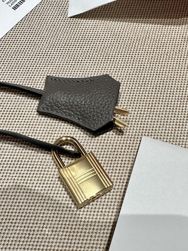 最高級エルメススーパーコピー バーキン25コピー バーキン25 エタン トゴ ゴールド金具 - 画像 (3)