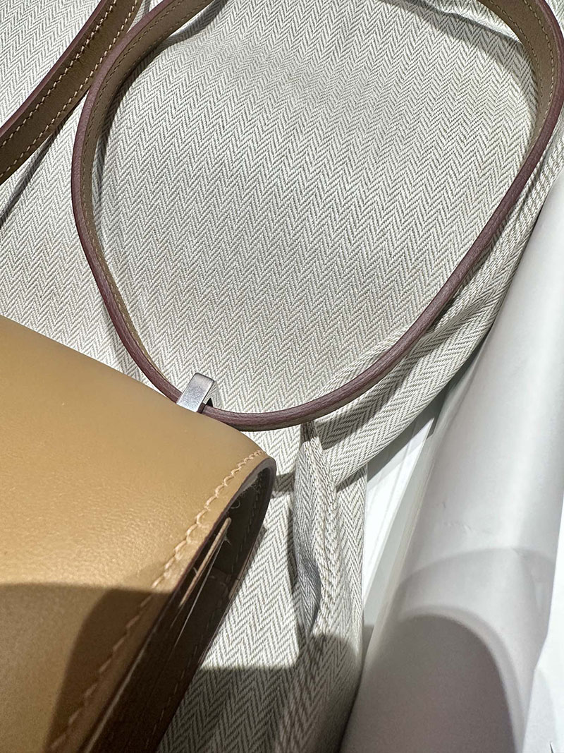 最高級エルメススーパーコピー コンスタンスミニコピー コンスタンス3 ミニ ビスキュイ スイフト シルバー金具 - 画像 (2)