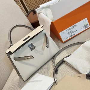 ケリーミニ パーソナル 外縫い ナタxトゥルティールグレー