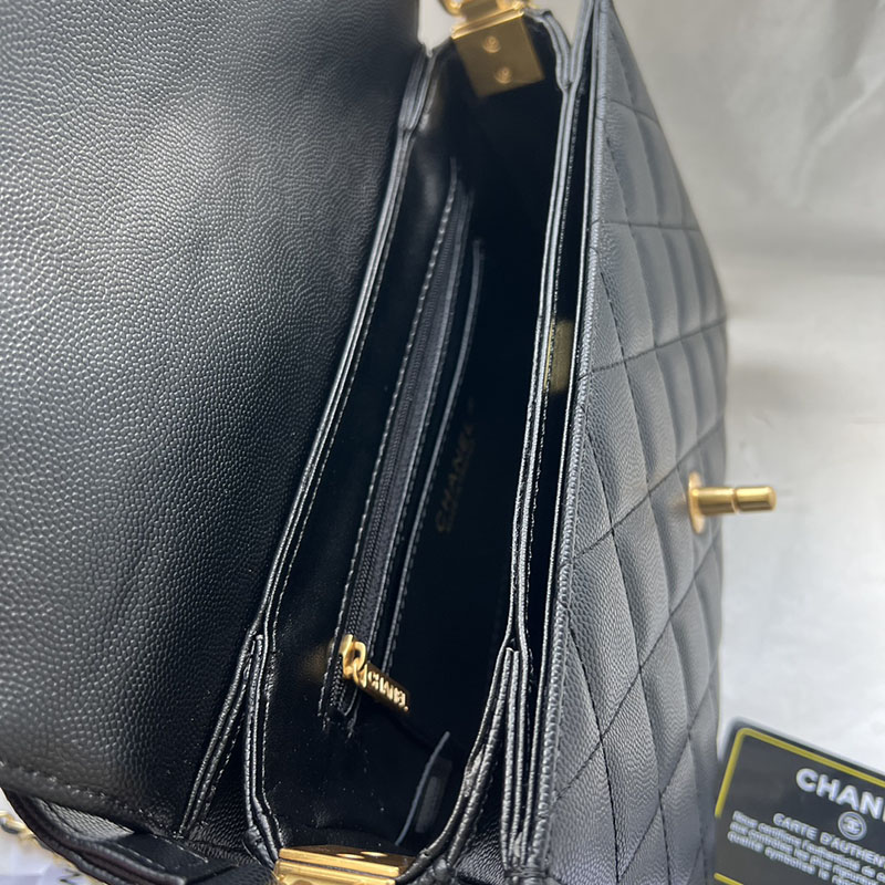 最高級シャネルスーパーコピー シャネルバッグコピー CHANEL バッグ 2025 新作 レディース 黒 (ブラック) 1212 キャビアスキン ゴールド金具 2411009 - 画像 (3)