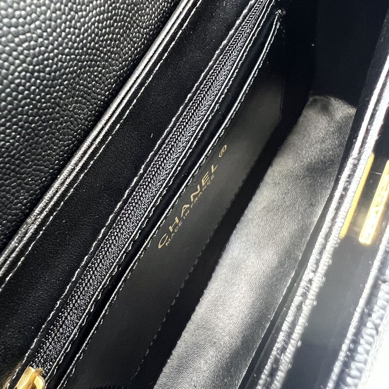 最高級シャネルスーパーコピー シャネルバッグコピー CHANEL バッグ 2025 新作 レディース 黒 (ブラック) 1212 キャビアスキン ゴールド金具 2411009 - 画像 (2)
