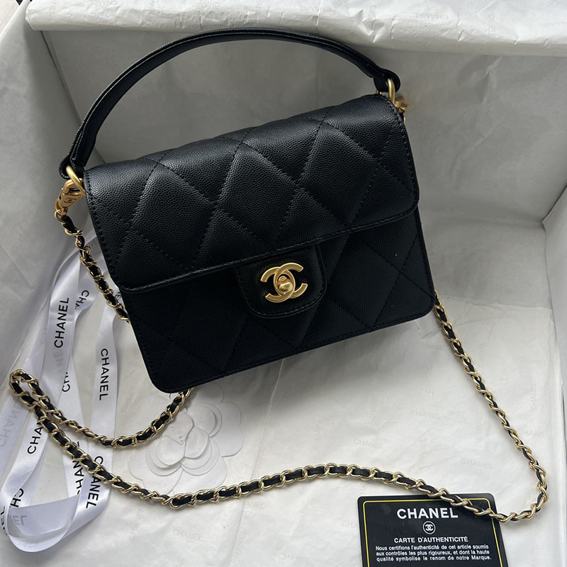 最高級シャネルスーパーコピー シャネルバッグコピー CHANEL ミニバッグ 2025 新作 レディース 黒 (ブラック) 1212 キャビアスキン ゴールド金具 2411011 - 画像 (9)