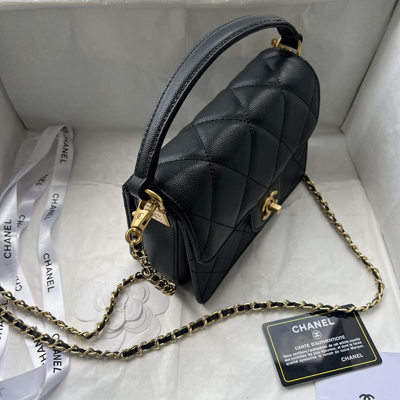 最高級シャネルスーパーコピー シャネルバッグコピー CHANEL ミニバッグ 2025 新作 レディース 黒 (ブラック) 1212 キャビアスキン ゴールド金具 2411011 - 画像 (8)