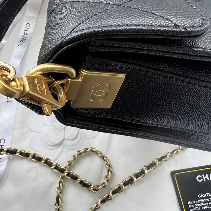 最高級シャネルスーパーコピー シャネルバッグコピー CHANEL ミニバッグ 2025 新作 レディース 黒 (ブラック) 1212 キャビアスキン ゴールド金具 2411011 - 画像 (5)