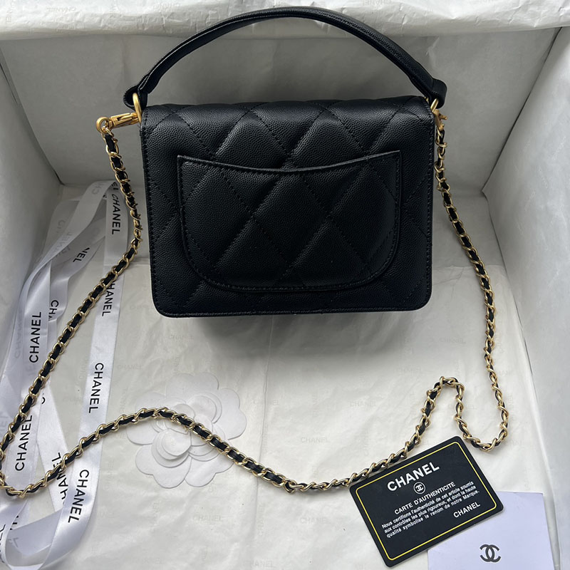 最高級シャネルスーパーコピー シャネルバッグコピー CHANEL ミニバッグ 2025 新作 レディース 黒 (ブラック) 1212 キャビアスキン ゴールド金具 2411011 - 画像 (4)