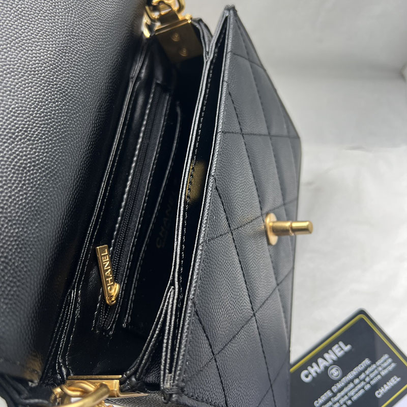 最高級シャネルスーパーコピー シャネルバッグコピー CHANEL ミニバッグ 2025 新作 レディース 黒 (ブラック) 1212 キャビアスキン ゴールド金具 2411011 - 画像 (3)